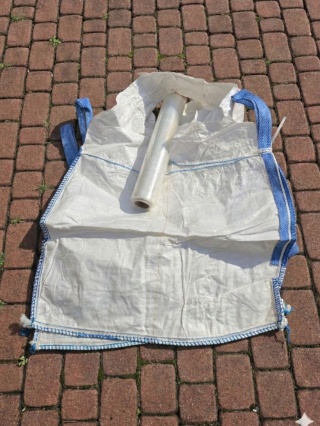 Worek Big Bag | Góra Lej | Dno Płaskie | 4+2 Dodatkowe Uchwyty | 91X91X80cm | SWL 500 KG | Nowy | Model 102