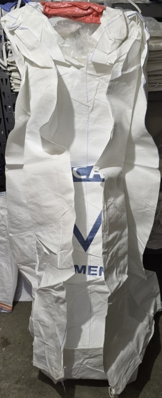 Worek Big Bag |Góra Otwarta | Dno Płaskie | Wkład Foliowy| 92x92x175cm |1 Uchwyt | SWL: 1500Kg | Nowy | Model 005