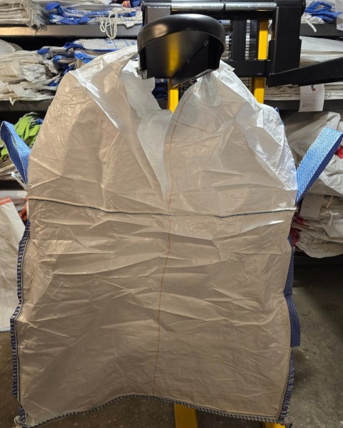 Worek Big Bag | Góra Lej | Dno Płaskie | 4+2 Dodatkowe Uchwyty | 91X91X80cm | SWL 500 KG | Nowy | Model 102