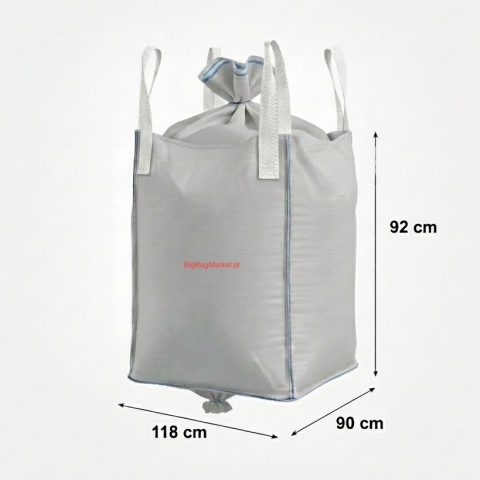 Worek Big Bag | Góra Lej | Dno Lej | SWL 600kg | 92x112x100cm | Stabilizacja Kształtu | Nowy | Model 203