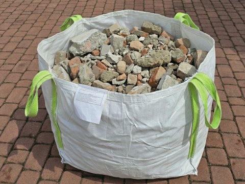 Worek Big Bag | Góra Otwarta | Dno Płaskie | 90X90X100cm | SWL : 1000kg | Nowy | Model 003
