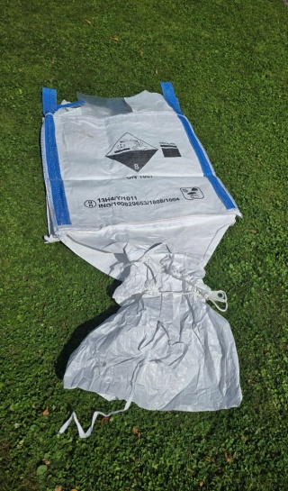 Worek Big Bag Używany 90x90x90 1000kg Bardzo Mocny Góra Otwarta Dno Lej