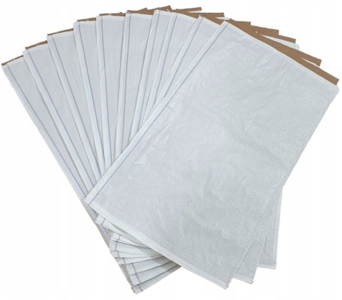 Worek PP 50kg z Wkładem Papierowym | 60x105cm | Biały | Nowy | Model 401